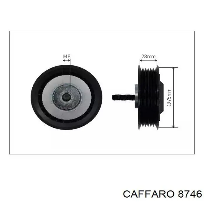 Comprar 8746 Caffaro Polea tensora, correa poli V