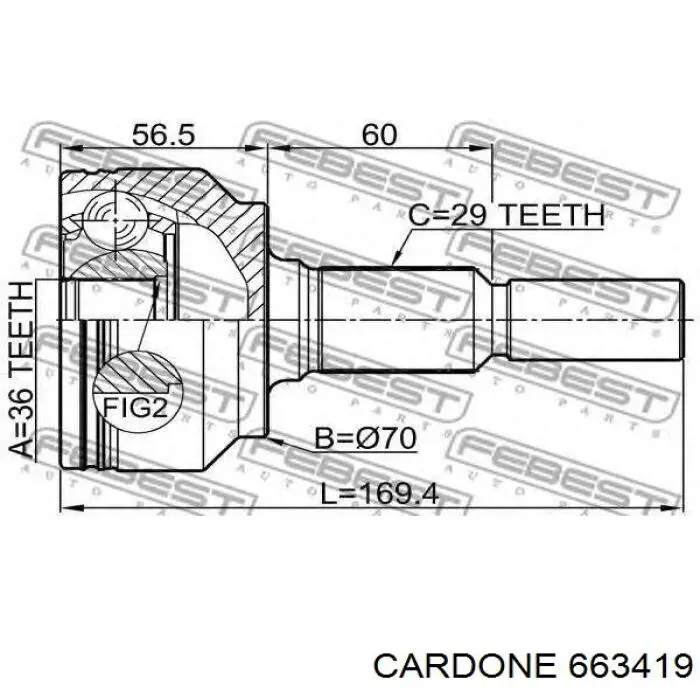Semieje delantero izquierdo Chrysler 52104701AB precio, desde 104,95 EUR