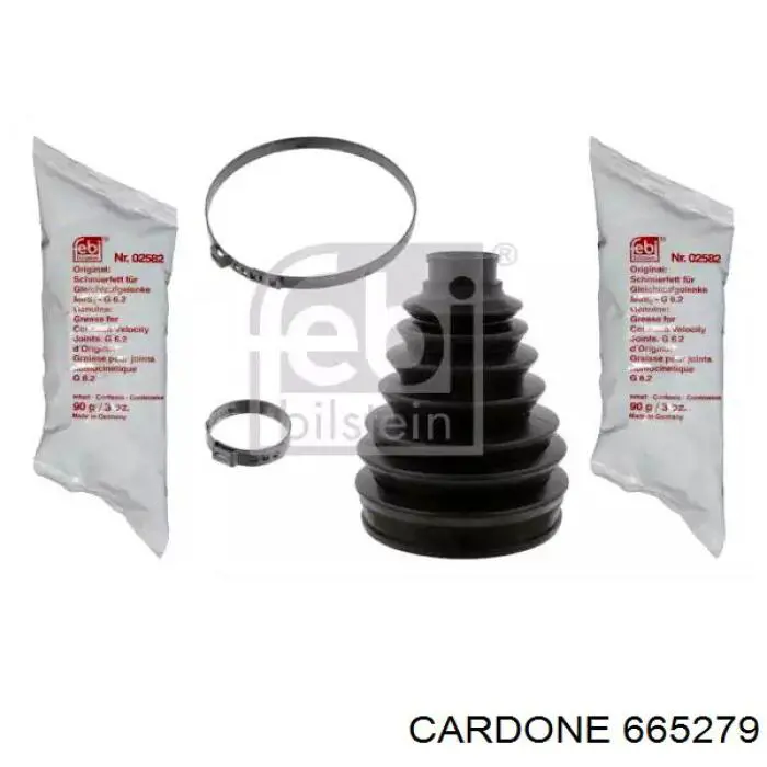 665279 Cardone Semieje delantero izquierdo