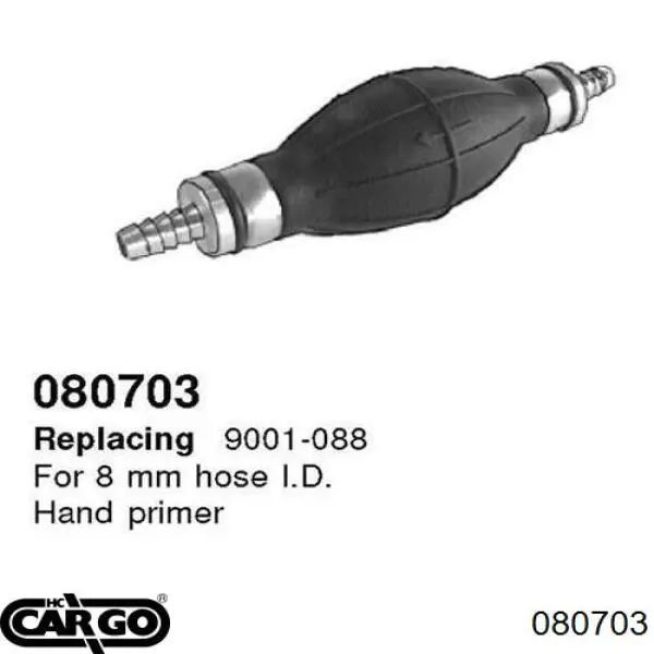 Pera de cebado manual de combustible Cargo 080703 precio, desde 6,93 EUR