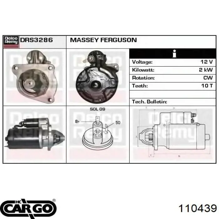 Comprar 2873A104 Perkins Motores de arranque
