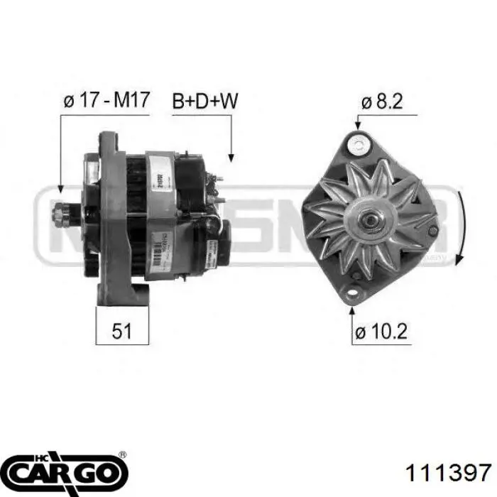 Alternador del motor WAI 12411N precio, desde 132,83 EUR