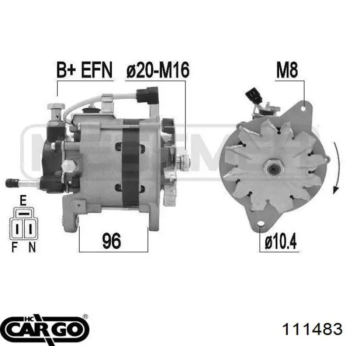 Alternador del motor Cargo 111483 precio, desde 194,95 EUR