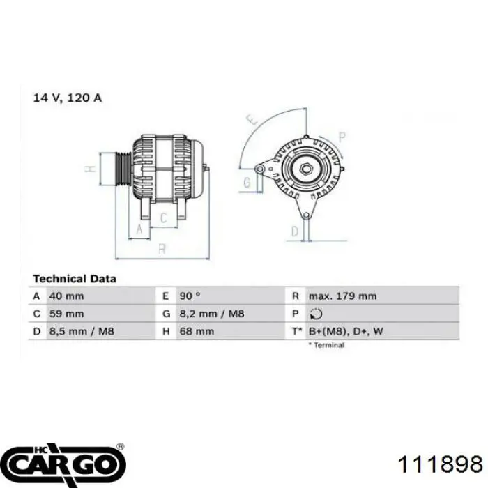 111898 Cargo alternador