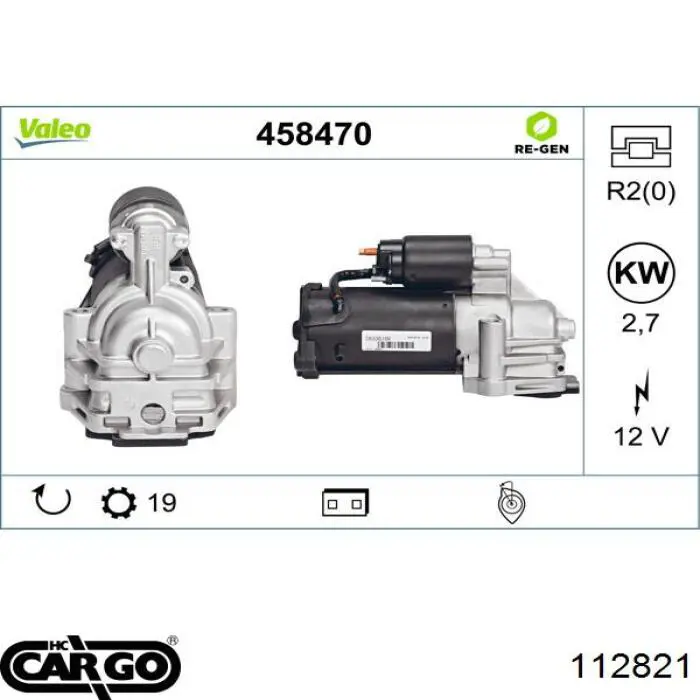 112821 Cargo motor de arranque