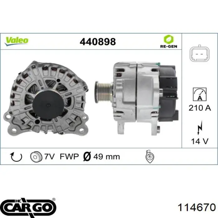 Alternador A4TJ0381 Mitsubishi