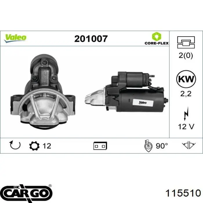 115510 Cargo motor de arranque