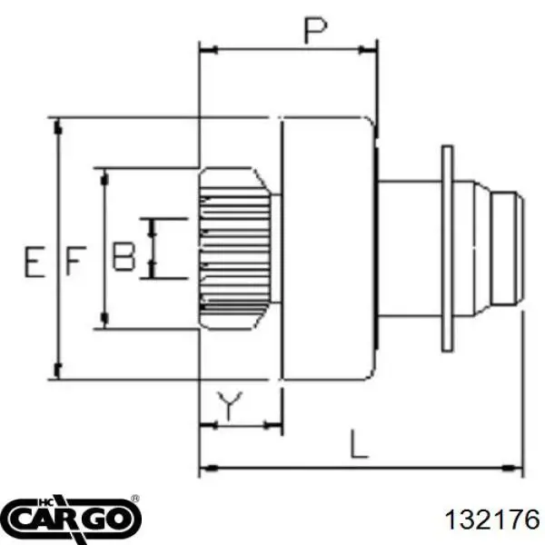 132176 Cargo bendix, motor de arranque