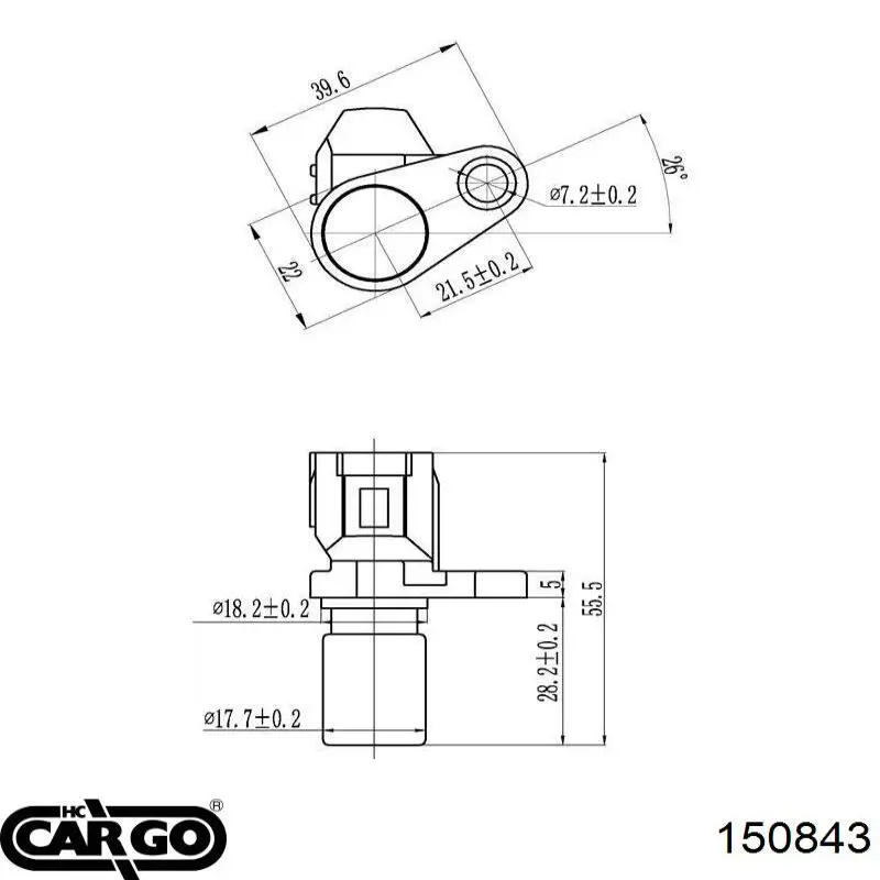 150843 Cargo sensor de posición del cigüeñal