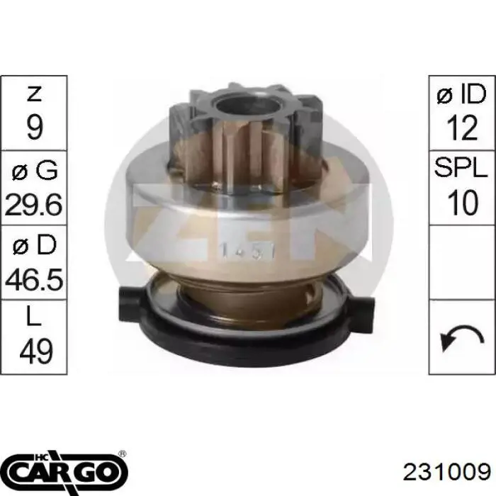 18340 ZNP bendix, motor de arranque