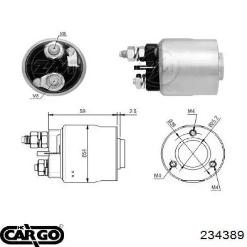 234389 Cargo interruptor magnético, estárter