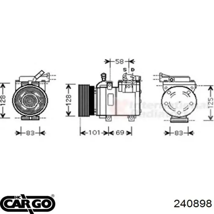 Compresor ac Cargo 240898 precio, desde 181,50 EUR