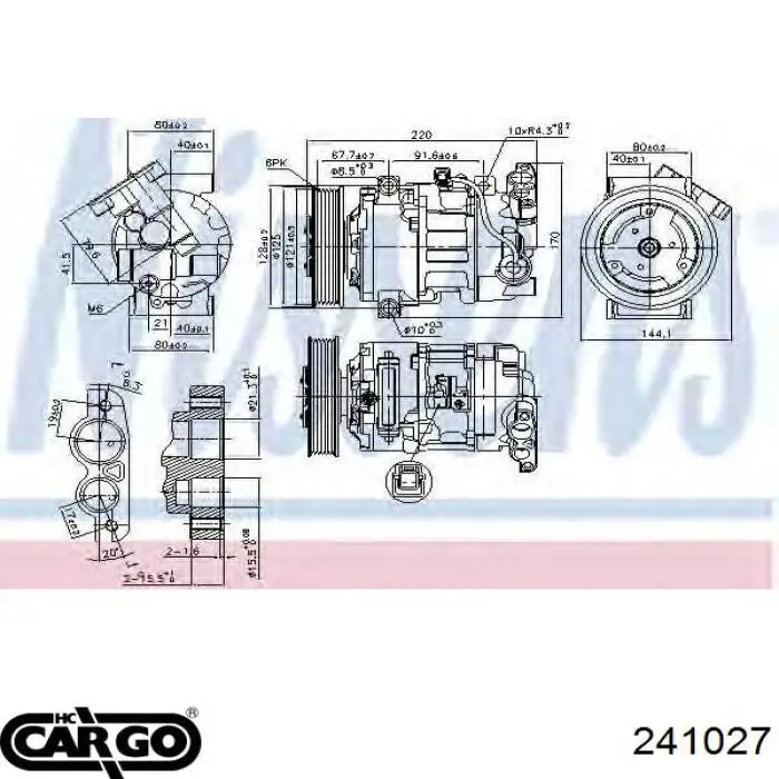 Compresor ac Cargo 241027 precio, desde 354,45 EUR