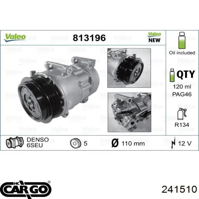 241510 Cargo Compresor climatizador