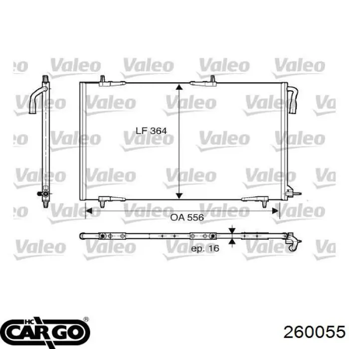 260055 Cargo condensador aire acondicionado