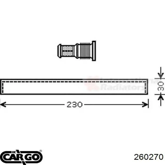 260270 Cargo receptor-secador del aire acondicionado