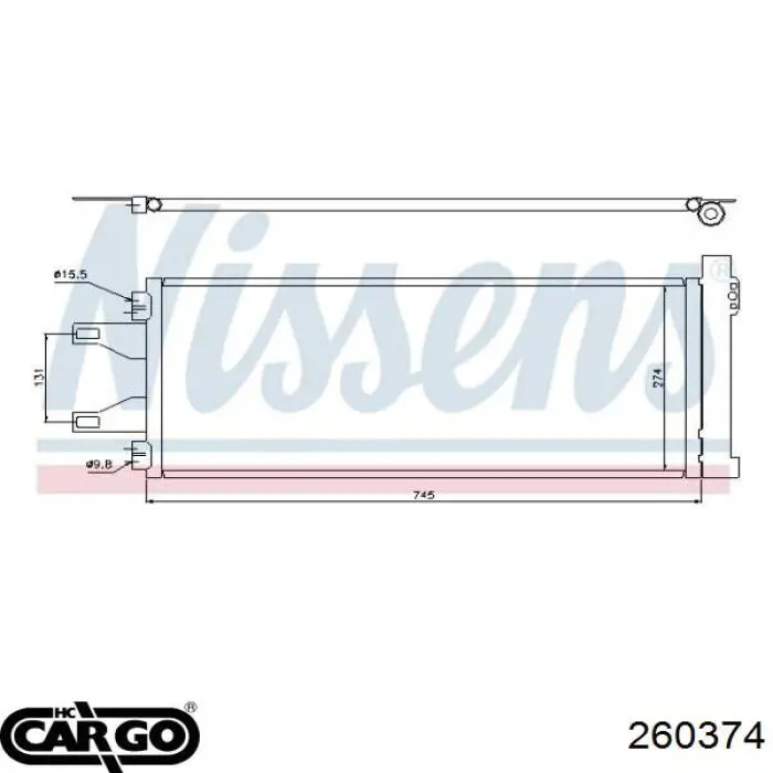 260374 Cargo condensador aire acondicionado