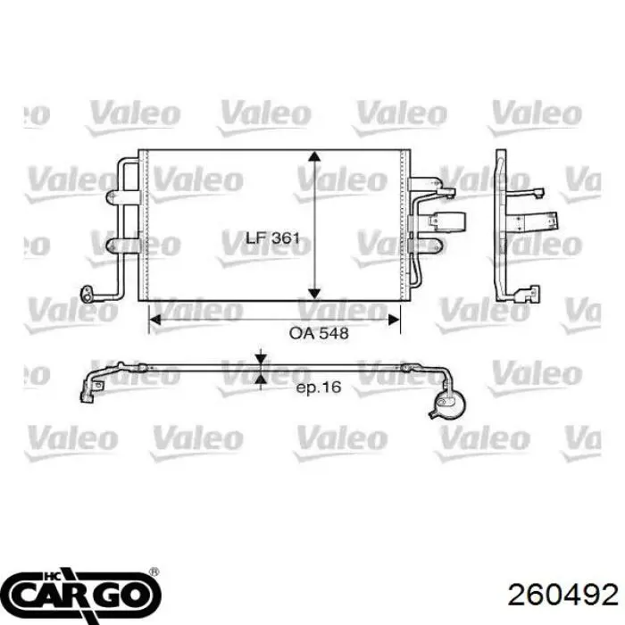 260492 Cargo condensador aire acondicionado