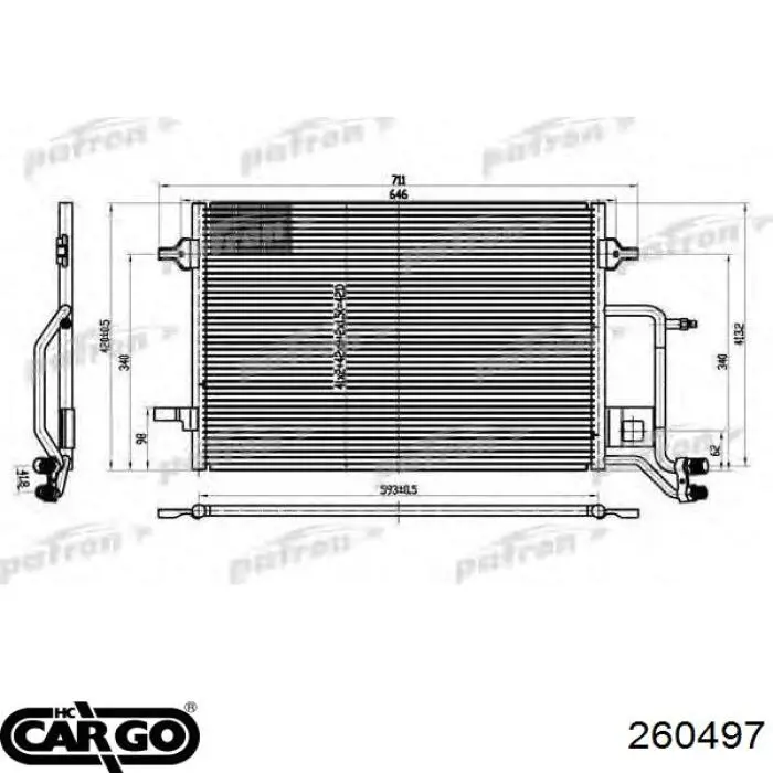 Aire acondicionado capacitor Cargo 260497 precio, desde 40,50 EUR