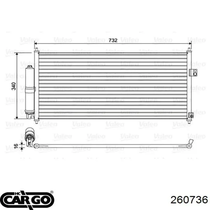 260736 Cargo condensador aire acondicionado