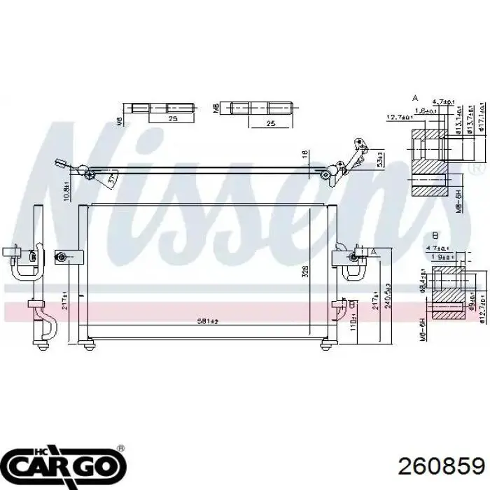 Condensador aire acondicionado Toyota Hilux N