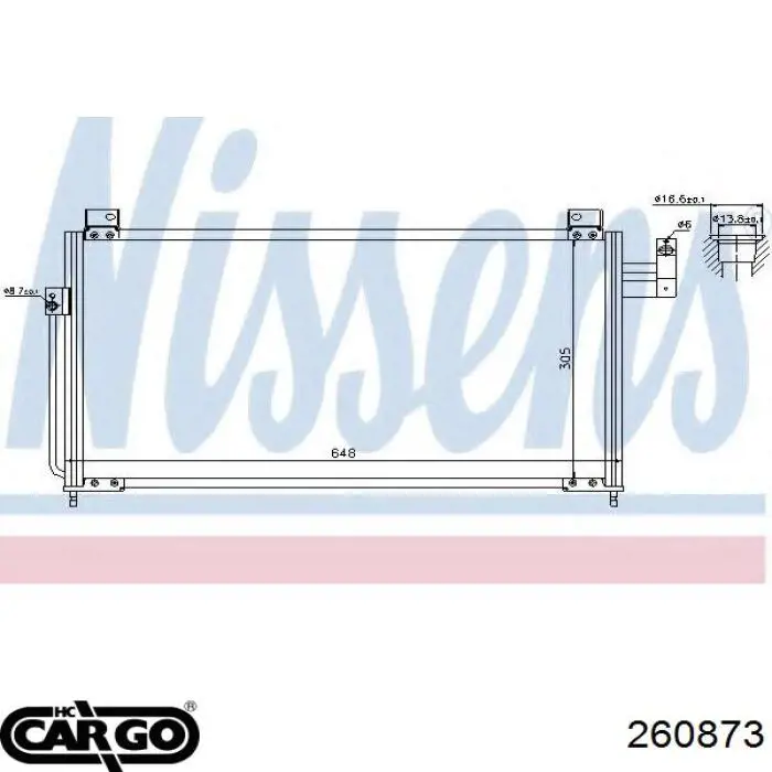 260873 Cargo condensador aire acondicionado