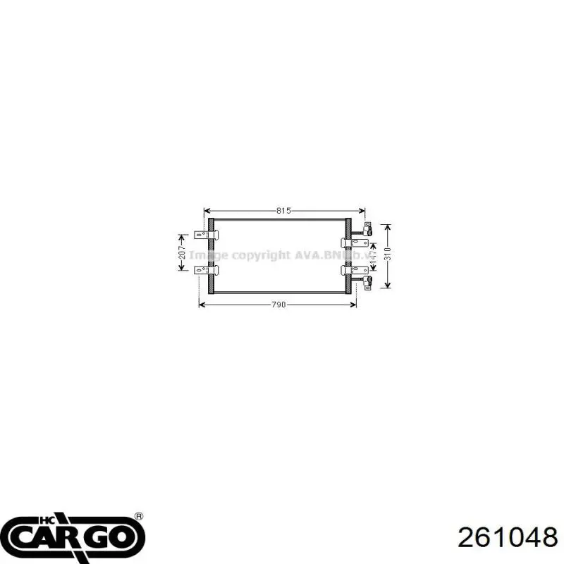 261048 Cargo condensador aire acondicionado