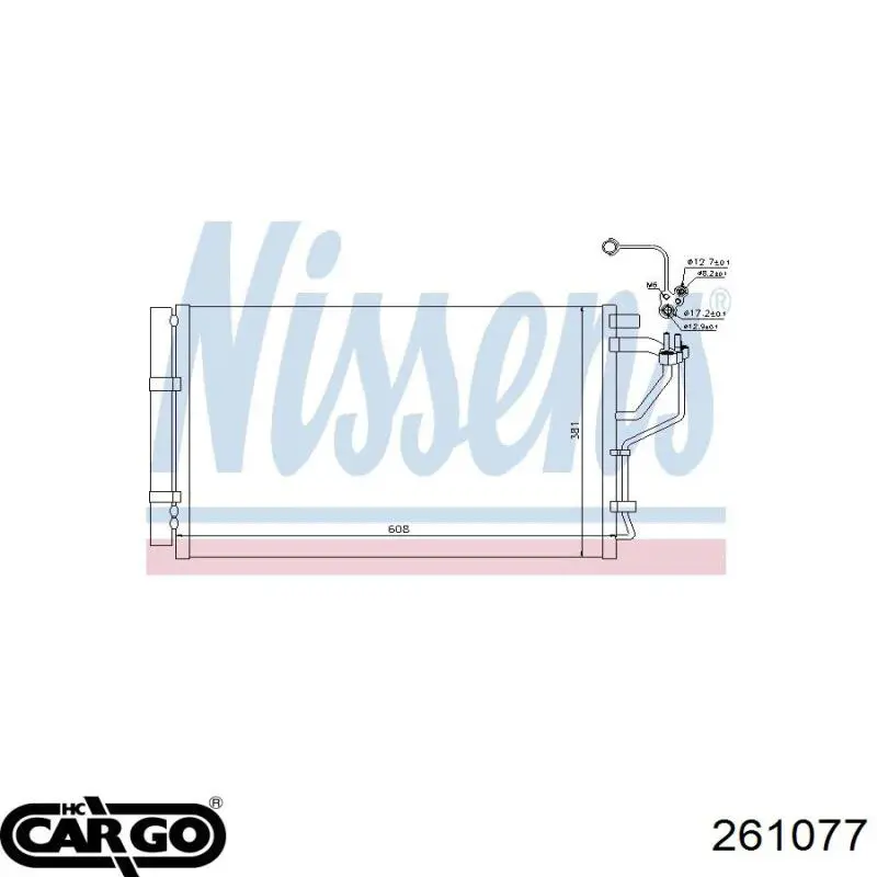 261077 Cargo condensador aire acondicionado