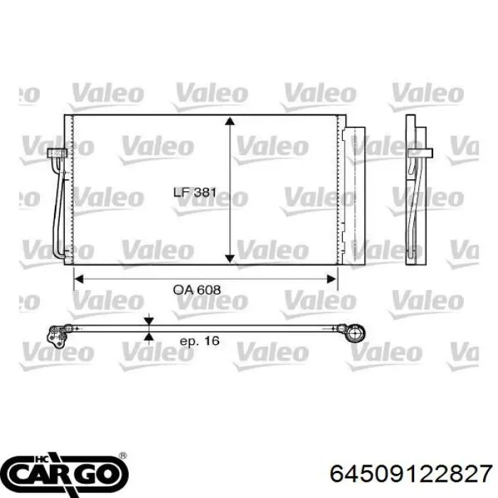 64509122827 Cargo condensador aire acondicionado