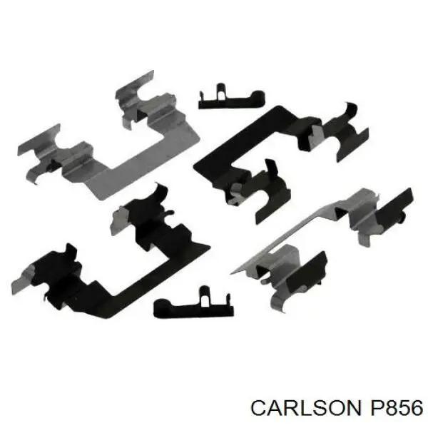 P856 Carlson conjunto de muelles almohadilla discos delanteros