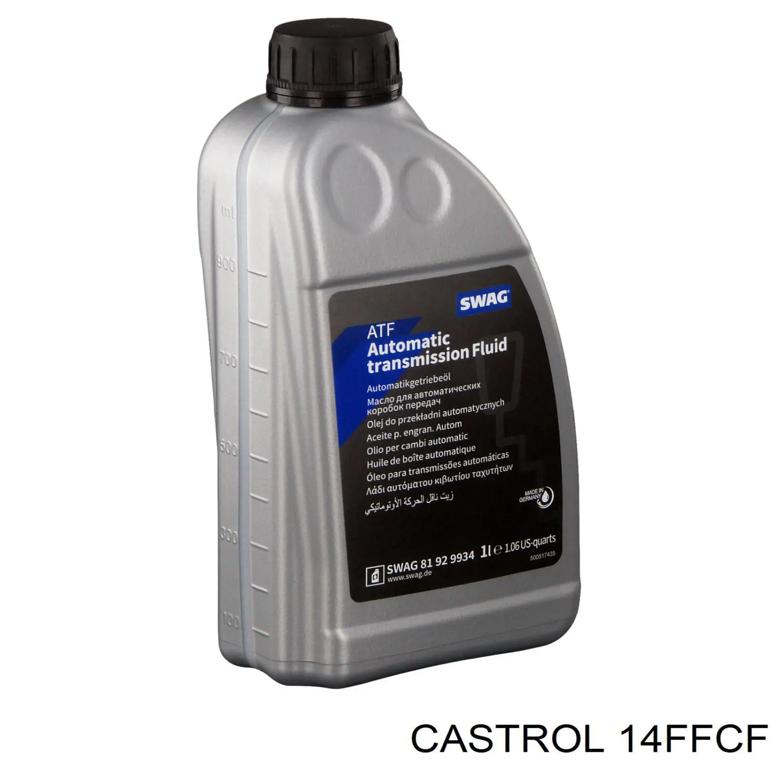 Castrol ATF Multi-Vehicle Sintético 1 L Aceite transmisión (14FFCF)