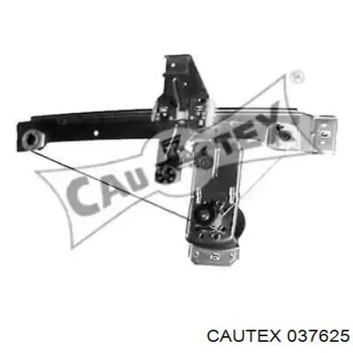 Mecanismo alzacristales, puerta trasera izquierda para Peugeot 207 (WK)