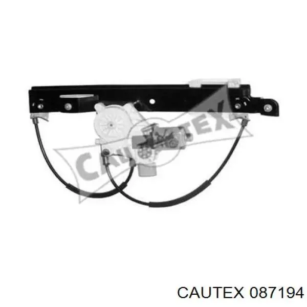 Mecanismo de elevalunas de la puerta trasera derecha 087194 Cautex