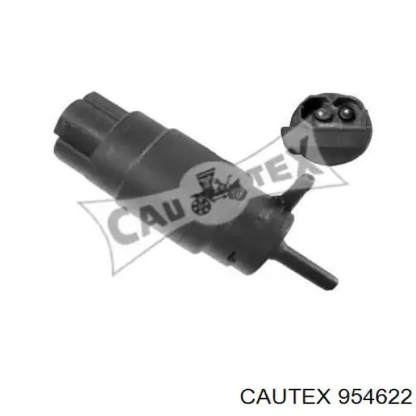 954622 Cautex Bomba de agua de lavado, lavado de parabrisas, delantera