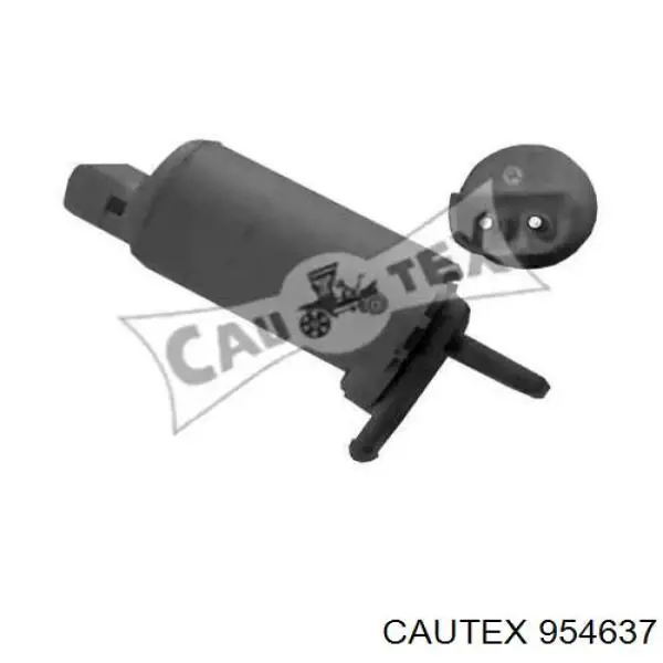 954637 Cautex Bomba de agua de lavado, lavado de parabrisas, delantera
