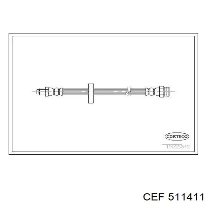 511411 CEF tubo flexible de frenos trasero