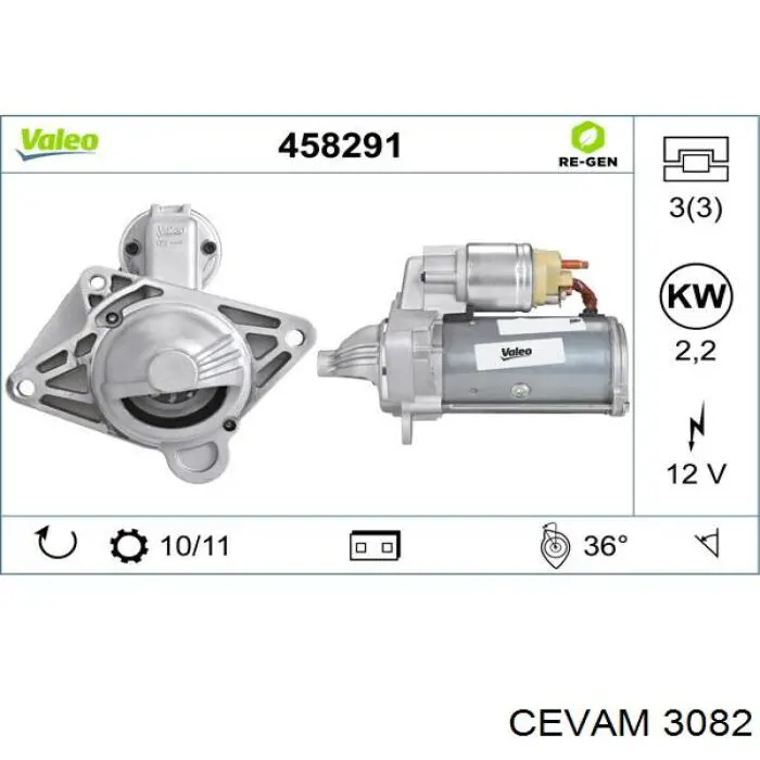 Arranque motores Cevam 3082 precio, desde 89,07 USD
