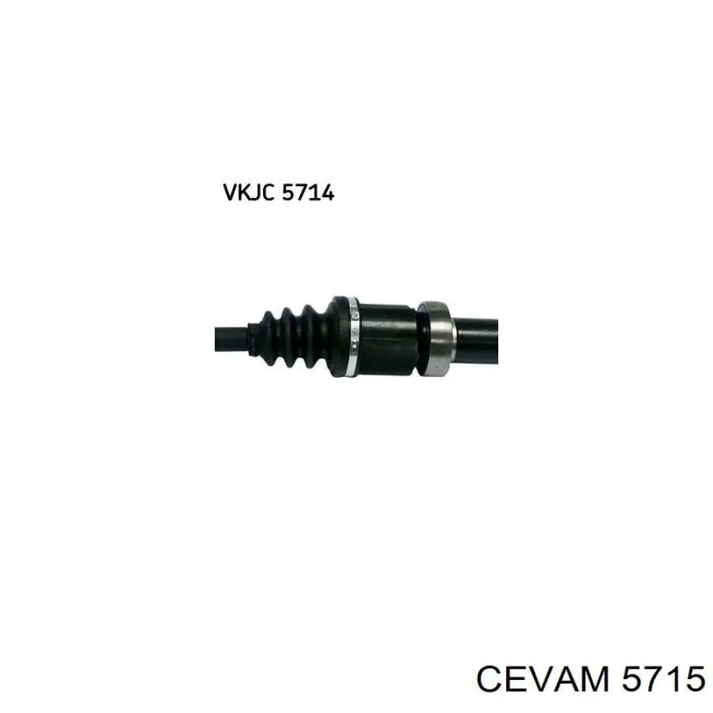 Semieje delantero derecho 93856308 Renault (RVI)