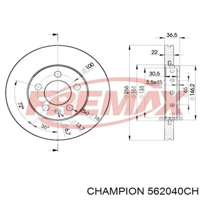 562040CH Champion Discos