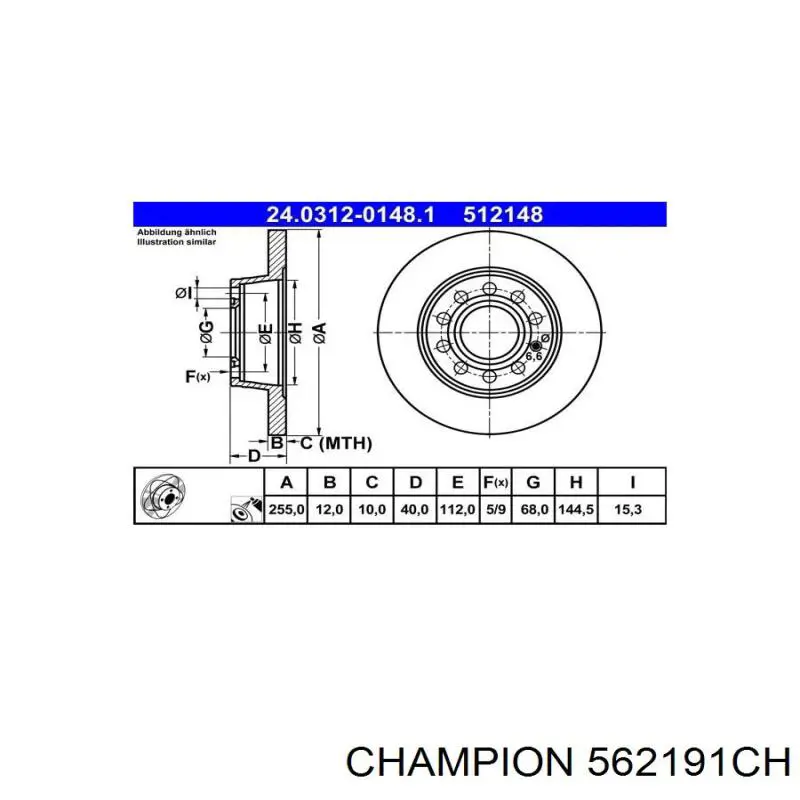 Comprar BDR192310 Open Parts Disco de freno trasero