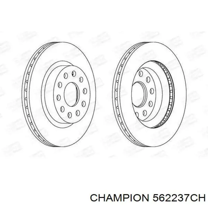 Frenos delanteros Champion 562237CH precio, desde 30,92 EUR