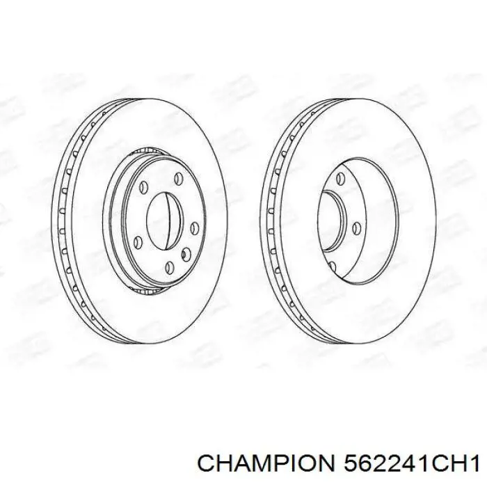 562241CH1 Champion freno de disco delantero