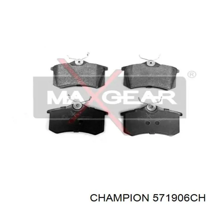 Pastillas traseras de freno Champion 571906CH precio, desde 16,32 EUR