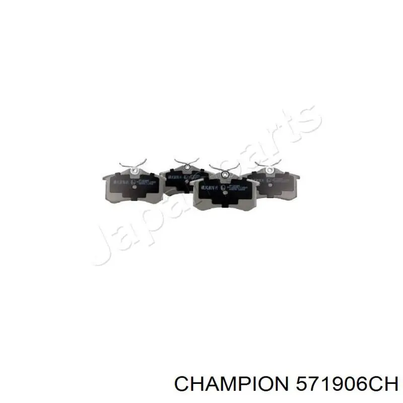 571906CH Champion pastillas de freno traseras