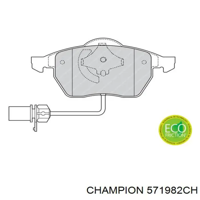 571982CH Champion pastillas de freno delanteras
