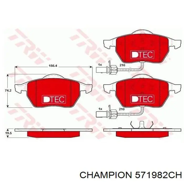 Pastillas de freno delanteras Audi A6 4F2