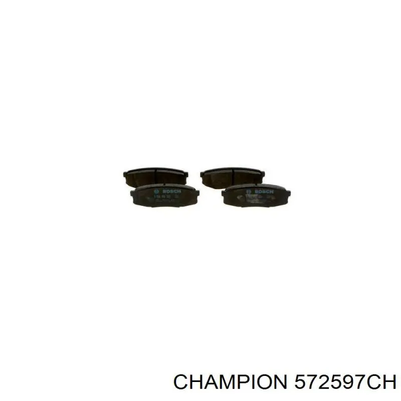 572597CH Champion pastillas de freno traseras