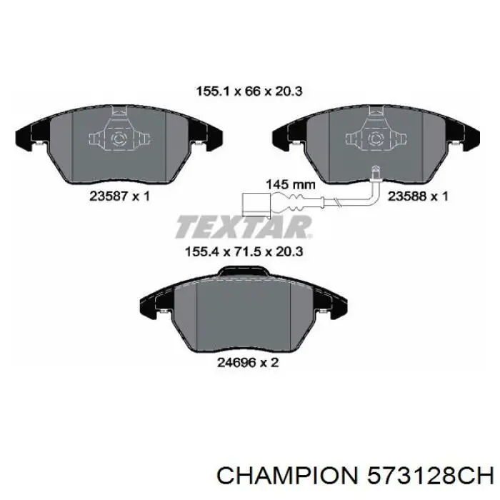 Pastillas de freno delanteras Seat Leon 2 1P1