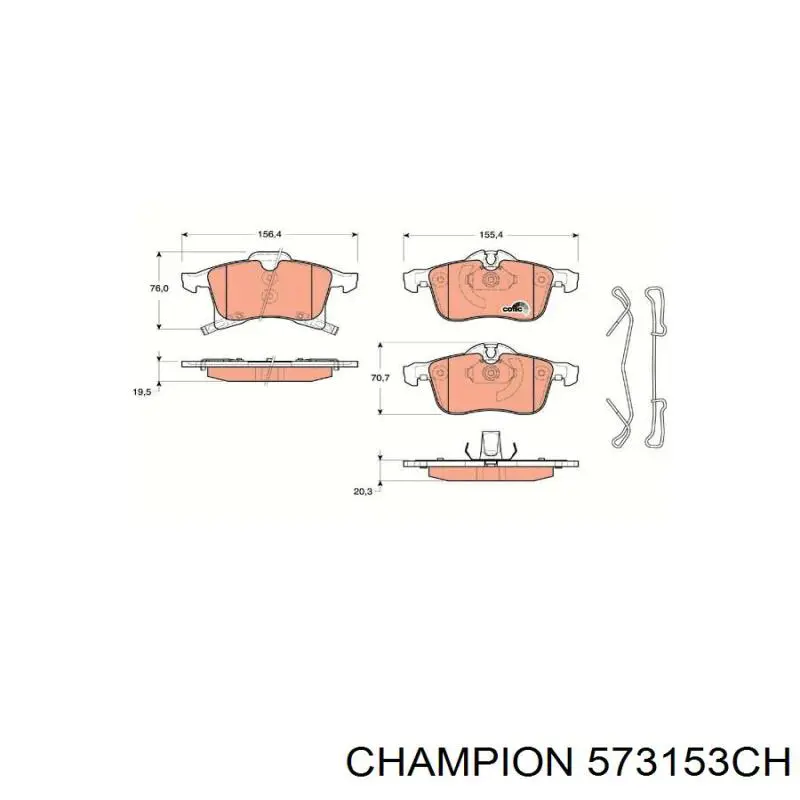 Pastillas de freno delanteras Opel Corsa X12