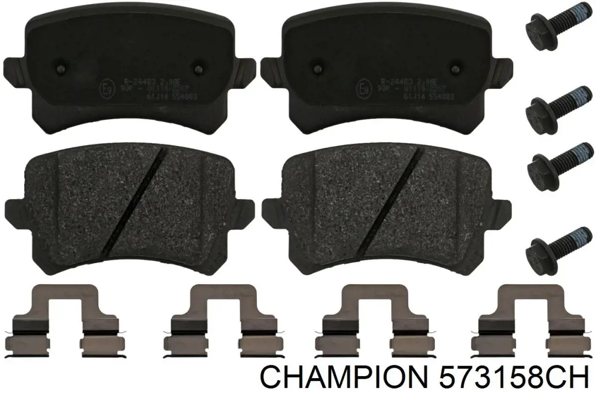 573158CH Champion pastillas de freno traseras